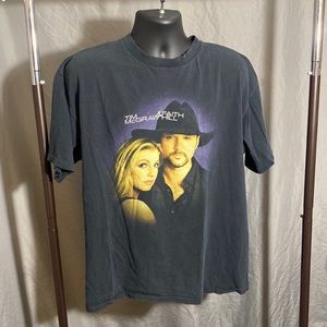 Vintage Y2K Single Stitch Tim McGraw & Faith Hill Tee Band Tee